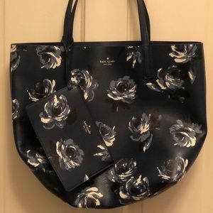 kate spade reversible tote and wristlet